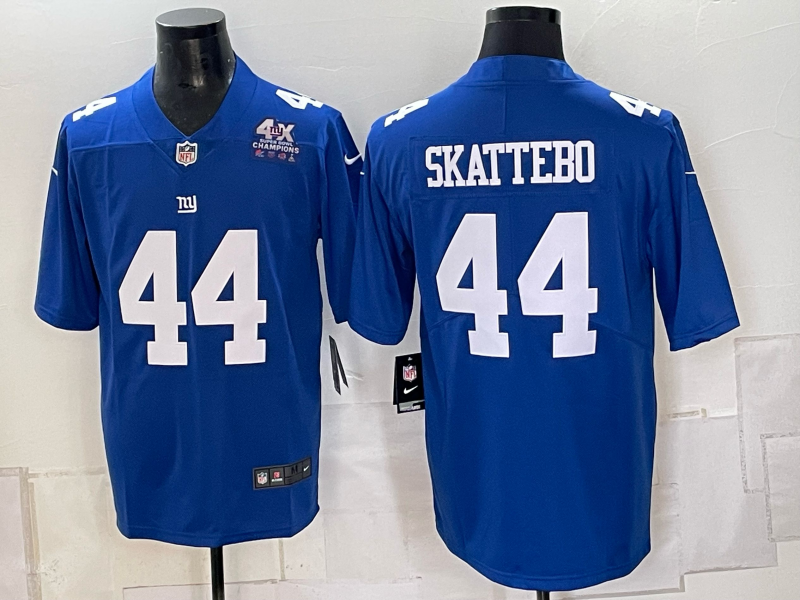 Men New York Giants #44 Skattebo blue Nike 2026 NFL Game Jersey 0931002->new york giants->NFL Jersey